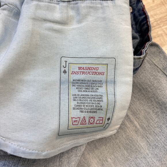 Jack Of Spades High Roller Stretch Jeans W36 L34 Straight Leg Light Wash Jean - Picture 10 of 13